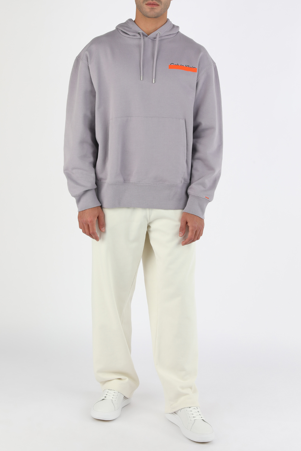 הרון פרסטון X קלווין קליין מכנסי טרנינג ישרים בגוון לבן